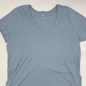 Madewell Softfade Cotton Oversized V-Neck Tee